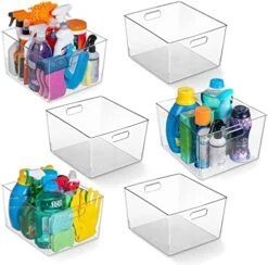 Clear Plastic Storage Bins – XL 4 Pack Perfect Kitchen Organization Or Pantry Storage – Fridge Organizer, Pantry Organization And Storage Bins, Cabinet Organizers -Brabantia Shop 51UqjzARl2L. AC