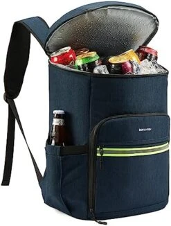 BOSTANTEN Backpack Cooler - 30 Cans Leakproof Insulated Cooler Backpack With Trolley Sleeve, Lightweight Soft Cooler Bag -Brabantia Shop 51UurNUglQL. AC