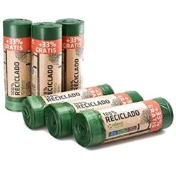 Relevo 100% Recycled Bin Liners, Heavy Duty 30L, 120 Bin Bags