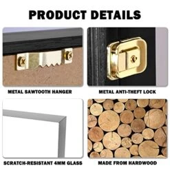 Minifigures Dimensions Display Case Thimble Wall Cabinet LG-CN30 (Black) -Brabantia Shop 51VYejEG0EL