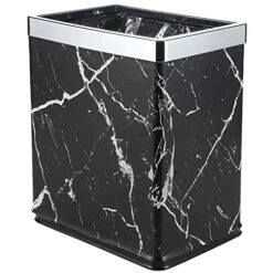 Huaqinglian Small Office Trash Can Bedroom Wastebasket,Rectangle Slim Bathroom Kitchen Garbage Can 2.6Gallon(Black Marble) 19 Huaqinglian Small Office Trash Can Bedroom Wastebasket,Rectangle Slim Bathroom Kitchen Garbage Can 2.6Gallon(Black Marble) -Brabantia Shop 51Vvr7ikvoL 1