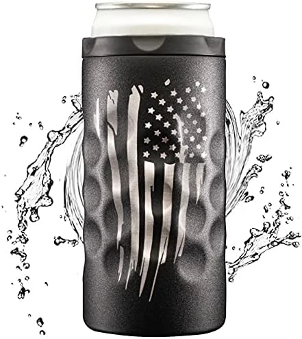 Hooch|Hog Slim Can Cooler – Insulated Stainless Steel Can Cooler For 12oz Slim Cans Including White Claw (Purple Glitter) 11 Hooch|Hog Slim Can Cooler – Insulated Stainless Steel Can Cooler For 12oz Slim Cans Including White Claw (Purple Glitter) - Image 11