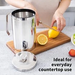 JOE&LEAH Kitchen Stainless Steel Compost Bin (0.92 Gallon) - Premium 304 Rust-Resistant Composter Countertop Bin With Metal Lid Bucket Pail Indoor Outdoor Table Food Waste Scrap Mini Small Large Bag -Brabantia Shop 51aFzatlr7L