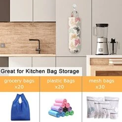 XCX Grocery Bags Holder And Dispenser For Plastic Bags, Holder For Plastic Grocery Bags, Canvas, 2 Pack -Brabantia Shop 51bxtmFwTFS