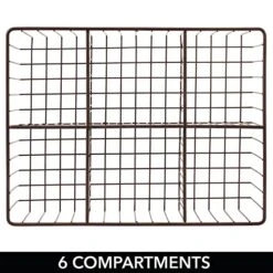 MDesign Farmhouse Decor Metal Wire Food Organizer Storage Bin Baskets For Kitchen Cabinets, Pantry, Bathroom, Laundry Room, Closets, Garage, 6 Sections - Bronze 13 MDesign Farmhouse Decor Metal Wire Food Organizer Storage Bin Baskets For Kitchen Cabinets, Pantry, Bathroom, Laundry Room, Closets, Garage, 6 Sections - Bronze -Brabantia Shop 51cTE5wafUL