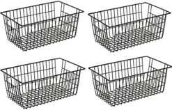 Freezer Baskets Pantry Storage Baskets Bins Farmhouse Organizer Storage Bins Organizer Bins With Built-in Handles For Cabinets, Pantry, Closets, Bedrooms - Set Of 4 -Brabantia Shop 51cabnFzR0L. AC