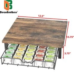 DecoBros K-Cup Storage Drawer, Rustic Brown 13 DecoBros K-Cup Storage Drawer, Rustic Brown -Brabantia Shop 51dp75zYNPL