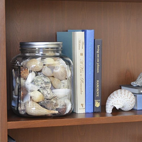 1-Gallon Cracker Jar With Lid, Brushed Aluminum, Set Of 4 5 1-Gallon Cracker Jar With Lid, Brushed Aluminum, Set Of 4 - Image 5