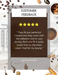 Coffee Pod Holder For Keurig, Wall Mount Side Mount K Cup Storage, Perfect For Small Counters (2 Pack/for 10 Pods, EverGreen) 13 Coffee Pod Holder For Keurig, Wall Mount Side Mount K Cup Storage, Perfect For Small Counters (2 Pack/for 10 Pods, EverGreen) -Brabantia Shop 51fsXaWZL9L