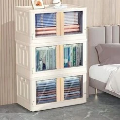 4Pcs Plastic Storage Containers With Handle For Clothes Organizing Cabinet Stackable Lidded Storage Bins With Wheel,8.5Gal Collapsible Storage Box For Snacks Pantry Bedroom Closet Playroom Office -Brabantia Shop 51gw2MaHnEL. AC