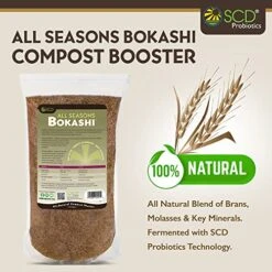 All Seasons Bokashi Compost Starter 5 Lbs (2 Gallon) - Dry Bokashi Bran For Kitchen Compost Bin - Compost Food & Pet Waste Quickly & Easily With Low Odor By SCD Probiotics