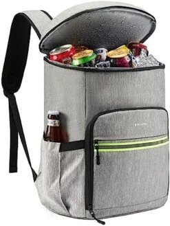 BOSTANTEN Backpack Cooler - 30 Cans Leakproof Insulated Cooler Backpack With Trolley Sleeve, Lightweight Soft Cooler Bag -Brabantia Shop 51jUJISXWL. AC