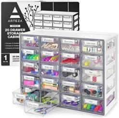 Arteza Desk Drawer Organizer, Multipurpose 12-Drawer Cabinet For Makeup Storage, Tools, And Art Supplies, 9.21in X 16.22in X 12.79in 15 Arteza Desk Drawer Organizer, Multipurpose 12-Drawer Cabinet For Makeup Storage, Tools, And Art Supplies, 9.21in X 16.22in X 12.79in -Brabantia Shop 51k4CT9l1PL. AC