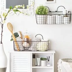 DII Farmhouse Vintage Décor, Wire Wall Basket, Medium, Black, 2 Piece -Brabantia Shop 51lE12TIRFL