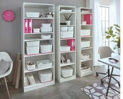 Leitz Small MyBox With Lid, Storage Box For Home And Office, High Gloss Plastic, 5 Litre, A5, White/Pink Metallic 12 Leitz Small MyBox With Lid, Storage Box For Home And Office, High Gloss Plastic, 5 Litre, A5, White/Pink Metallic -Brabantia Shop 51mFxj9XR8L 1