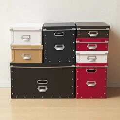 Nakabayashi FBB-S-BK Storage Box, Stock Box With Lid, Small, Black -Brabantia Shop 51oJgqZUToL