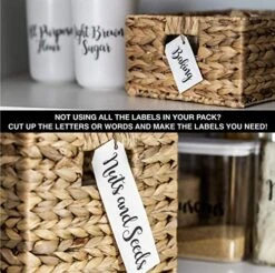 106 Pantry Labels Stickers By 7 Ruby Road For Kitchen Organization And Storage. Clear Water Resistant, Farmhouse Cursive Script For Food Canisters, Containers, Mason Jars For Flour, Sugar, Coffee 11 106 Pantry Labels Stickers By 7 Ruby Road For Kitchen Organization And Storage. Clear Water Resistant, Farmhouse Cursive Script For Food Canisters, Containers, Mason Jars For Flour, Sugar, Coffee -Brabantia Shop 51oNuSvYXPL