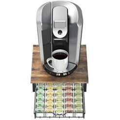 DecoBros K-Cup Storage Drawer, Rustic Brown 14 DecoBros K-Cup Storage Drawer, Rustic Brown -Brabantia Shop 51omnfSeXEL