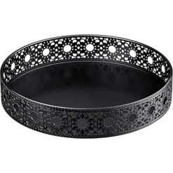 Lazy Susan Organizer, 11 Inch Lazy Susan Turntable For Cabinet Table, PHINOX Turntable Organizer Lazy Susan Spice Rack With Non-Slip Pad, Lazy Susan For Kitchen Bathroom Pantry Vanity (Metal)