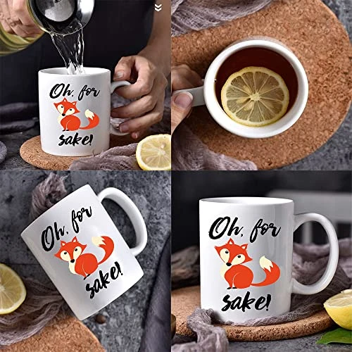 Funny Coffee Mug, Fox Tea Cup 11 Oz, Cute Birthday Gifts For Men, Women, Dad Or Mom - Perfect Idea For Office Coworker, Employee, Boss And Friends 2 Funny Coffee Mug, Fox Tea Cup 11 Oz, Cute Birthday Gifts For Men, Women, Dad Or Mom - Perfect Idea For Office Coworker, Employee, Boss And Friends - Image 2