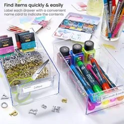 Arteza Desk Drawer Organizer, Multipurpose 12-Drawer Cabinet For Makeup Storage, Tools, And Art Supplies, 9.21in X 16.22in X 12.79in 11 Arteza Desk Drawer Organizer, Multipurpose 12-Drawer Cabinet For Makeup Storage, Tools, And Art Supplies, 9.21in X 16.22in X 12.79in -Brabantia Shop 51raxK2ox3L