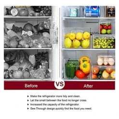 Vaisoz 2PCS Storage Organizer Bins, Pantry Organization And Storage, Refrigerator Fridge Organizer Bins With Built-In Handles For Freezer, Kitchen, Pantry, Cabinet (10.4 X 6.7 X 6 In) 10 Vaisoz 2PCS Storage Organizer Bins, Pantry Organization And Storage, Refrigerator Fridge Organizer Bins With Built-In Handles For Freezer, Kitchen, Pantry, Cabinet (10.4 X 6.7 X 6 In) -Brabantia Shop 51xE4IEAVHL