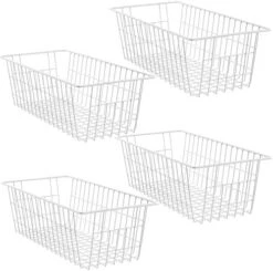 Freezer Baskets Pantry Storage Baskets Bins Farmhouse Organizer Storage Bins Organizer Bins With Built-in Handles For Cabinets, Pantry, Closets, Bedrooms - Set Of 4 -Brabantia Shop 51xidfwPfqL. AC