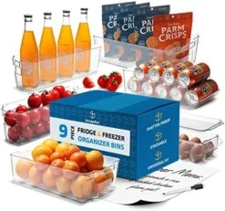 StorageBud Pantry Organization And Storage Bins - 14 Pieces Food Storage Containers - Clear Storage Bins For Fridge, Refrigerator & Kitchen Cabinet - BPA Free Freezer Organizer Bins -Brabantia Shop 51y3GzHH0iL. AC