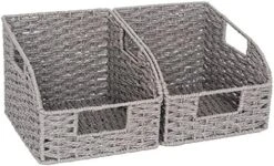 StorageWorks Storage Baskets For Organizing, Wicker Baskets With Built-in Handles, Handwoven Wicker Storage Baskets, Water Hyacinth Wicker Baskets For Shelves Storage, 2 Pack -Brabantia Shop 51yIfuIjsHL. AC