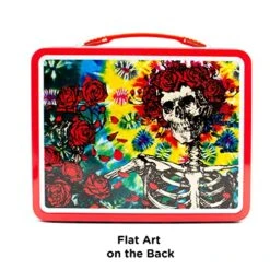 AQUARIUS Grateful Dead Fun Box - Sturdy Tin Storage Box With Plastic Handle & Embossed Front Cover - Officially Licensed Grateful Dead Merchandise & Collectible Gifts -Brabantia Shop 51yj73wrAhL