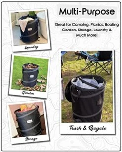 Trailersphere Collapsible Bin Trash & Recycle/Utility, Gone Camping Collection, Perfect For Camping, Laundry, Storage And Garden, Waterproof And Tear Resistance, Trash And/or Recycle 10 Trailersphere Collapsible Bin Trash & Recycle/Utility, Gone Camping Collection, Perfect For Camping, Laundry, Storage And Garden, Waterproof And Tear Resistance, Trash And/or Recycle -Brabantia Shop 51ym7A22vnL
