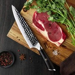 Damascus Chef Knife 7.5", Kitchen Gadgets, German HC Stainless Steel Cooking Knife With Pakkawood Handle, Premium Magnetic Gift Box,Great Gift Choice. -Brabantia Shop 612qgFnn6eL