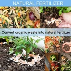 4W Kitchen Compost Bin With 4 Charcoal Filters - 1.3 Gallon Indoor Compost Bin For Kitchen Counter For Food Waste Odor Free (White) -Brabantia Shop 61kJokYzllL