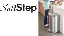 ITouchless SoftStep 13.2 Gallon Kitchen Step Trash Can With Odor Filter, 50 Liter Rose Gold Stainless Steel Pedal Garbage Bin For Home, Office, Business, Silent And Gentle Lid Open And Close, 13 Gal -Brabantia Shop 81xqItVSq7L